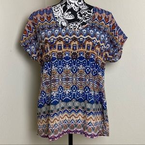 Japna Geometric Print Blouse Medium